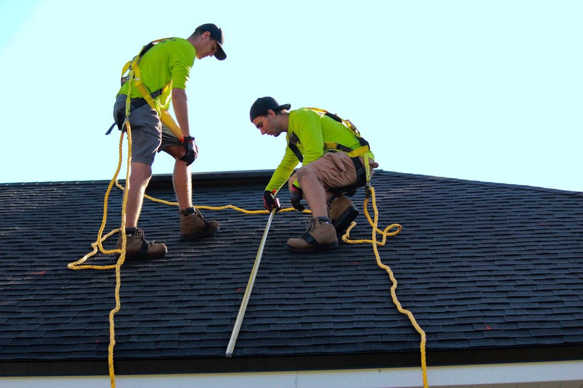 Completed residential roof